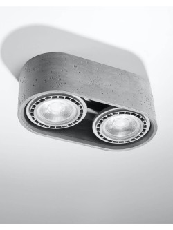 Plafon betonowy BASIC 2 podwójny Sollux SL.0882