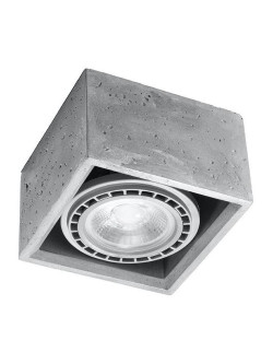 Plafon kwadrat QUATRO 1 beton Sollux SL.0883