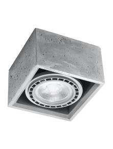 Plafon kwadrat QUATRO 1 beton Sollux SL.0883