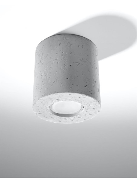Lampa sufitowa punktowa ORBIS betonowa tuba
