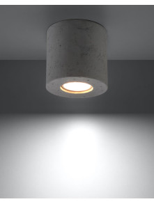 Lampa sufitowa downlight spot betonowa okrągła