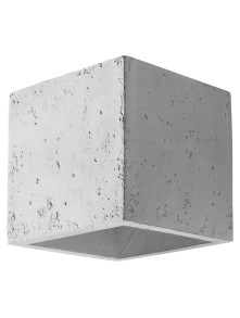Kinkiet kwadratowy QUAD Sollux SL.0487 betonowy