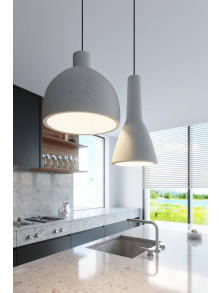 Lampa wisząca nowoczesna kuchenna nad stół betonowa