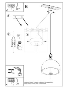 Montaż lampy wiszącej kuchennej nad stół schemat
