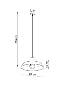Lampa wisząca nad stół długi kabel przewód regulowany
