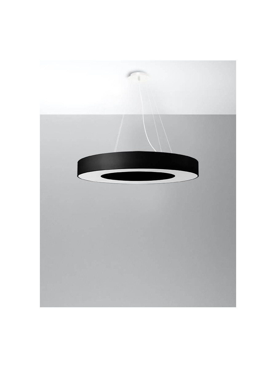 Żyrandol SATURNO SLIM 70 czarny
