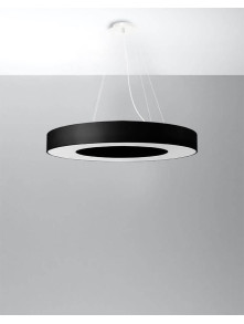 Żyrandol SATURNO SLIM 70 czarny