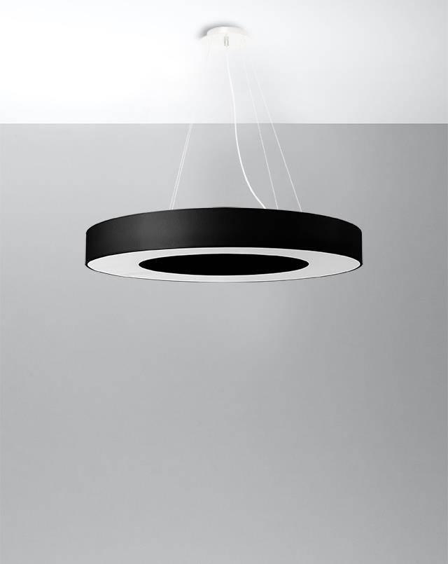 Żyrandol SATURNO SLIM 70 czarny