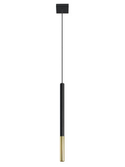 Lampa wisząca MOZAICA 1 czarno złota Sollux SL.0891