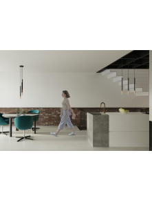 Lampa wisząca MOZAICA 3L czarny/miedź