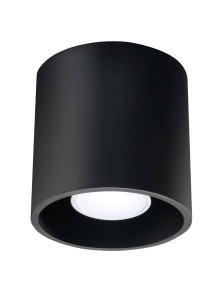 Lampa sufitowa ORBIS 1 czarna Sollux SL.0016