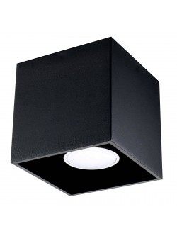 Lampa sufitowa QUAD 1 czarna Sollux SL.0022