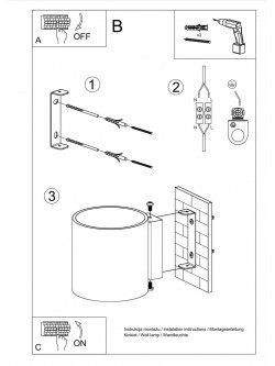 Jak zamontować szklany kinkiet ścienny typu tuba