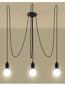 Żyrandol EDISON 3 czarny Żyrandol EDISON 3 czarny
