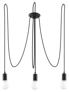 Żyrandol EDISON 3 czarny Żyrandol EDISON 3 czarny