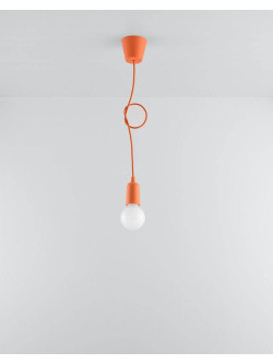 Lampa wisząca DIEGO 1 pomarańczowy 
