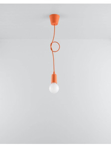 Lampa wisząca DIEGO 1 pomarańczowy Lampa wisząca DIEGO 1 pomarańczowy