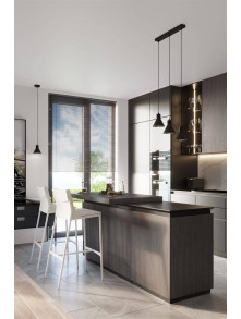 Lampa wisząca TAZILA 1 czarna [ES111]