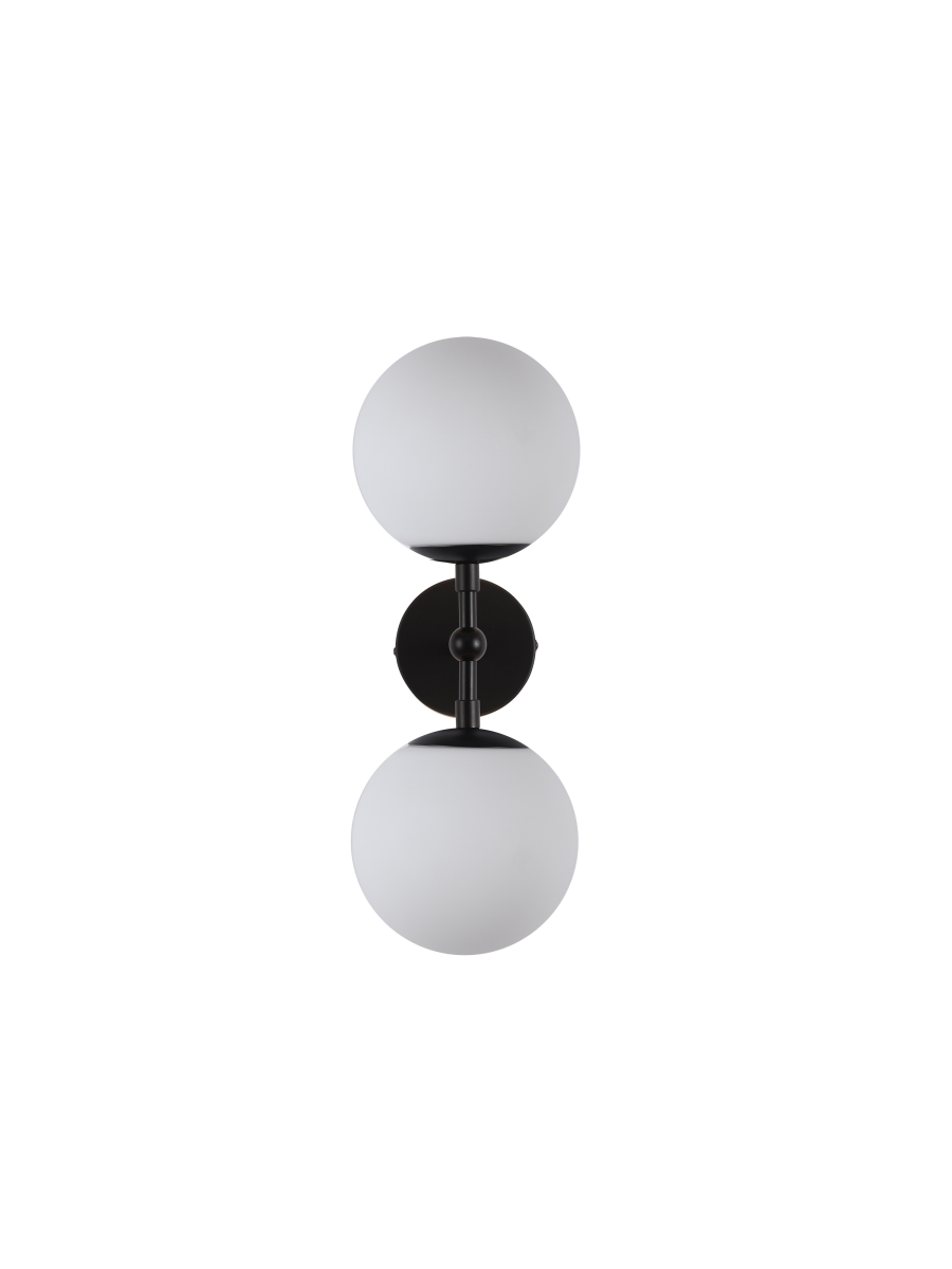 Lampa ścienna podwójna kule Dorado czarna Light Prestige LP-002/2W BK