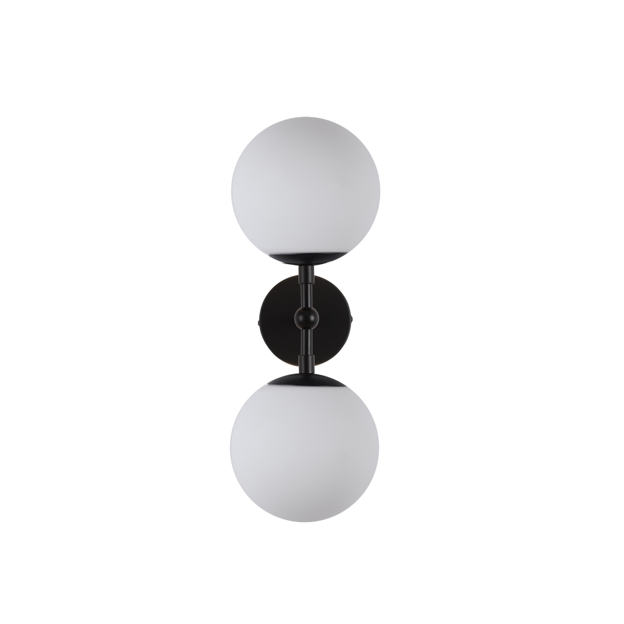 Lampa ścienna podwójna kule Dorado czarna Light Prestige LP-002/2W BK