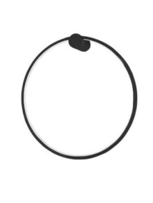 Lampa ścienna okrągły ring LED 60 cm Mirror czarny kinkiet ring na lustro ścianę LP-999/1W S BK