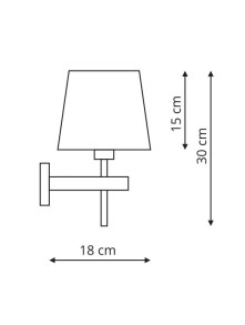 Tivoli kinkiet chrom LP-1133/1W CH Tivoli kinkiet chrom LP-1133/1W CH