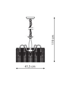 Bright Star 5 lampa wisząca LP-812/5P