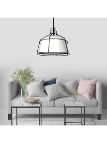 Dritto lampa wisząca średnia biała LP-123/1P M WH Dritto lampa wisząca średnia biała LP-123/1P M WH