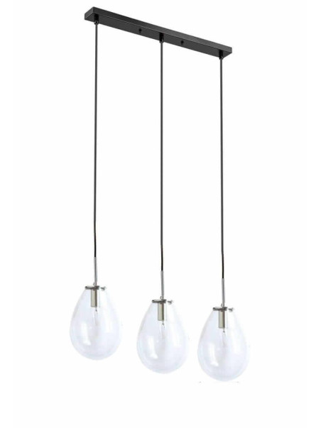 Lampa wisząca 3-punktowa szklane bańki Fondi 3 nad wyspę stół LP-1214/3L