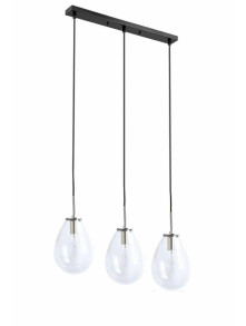 Lampa wisząca 3-punktowa szklane bańki Fondi 3 nad wyspę stół LP-1214/3L