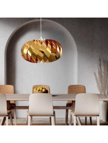 Jet lampa wisząca złota LP-023/1P GD