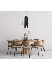 Lungo 7 czarna lampa wisząca LP-894/7P BK Lungo 7 czarna lampa wisząca LP-894/7P BK