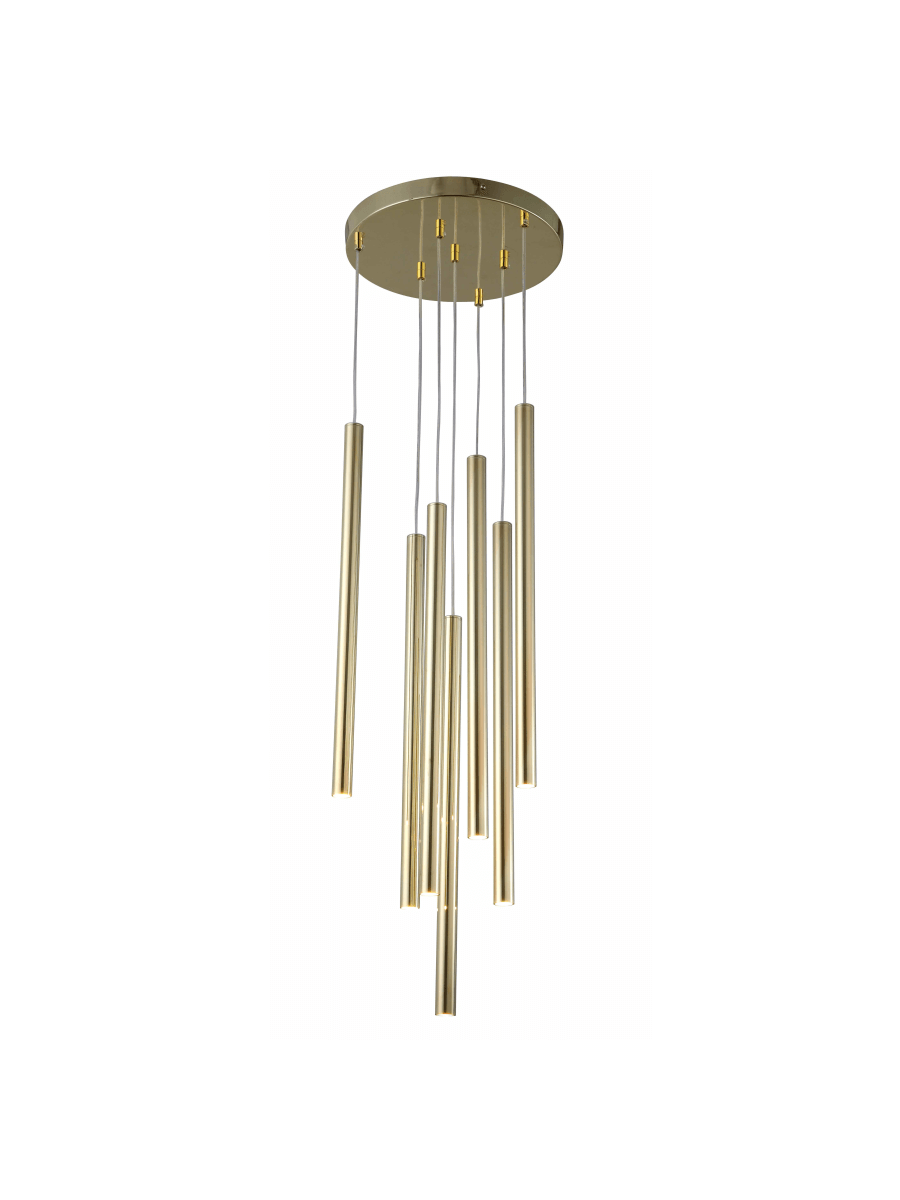 Lungo 7 złota lampa wisząca LP-894/7P GD