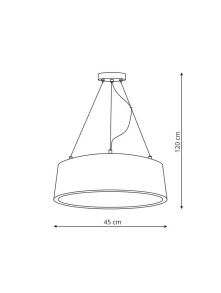Malaga lampa wisząca czarna LP-622/1P BK Malaga lampa wisząca czarna LP-622/1P BK