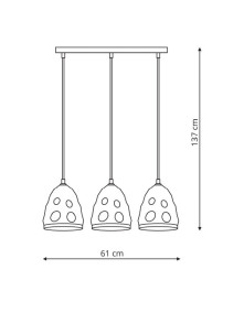 Melt 3 lampa wisząca LP-126/3L Melt 3 lampa wisząca LP-126/3L