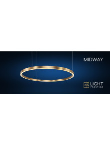 Midway lampa wisząca duża złota LP-033/1P L GD