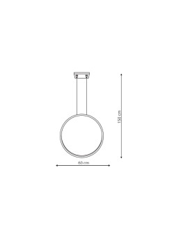 Mirror lampa wisząca mała czarna LP-999/1P S BK