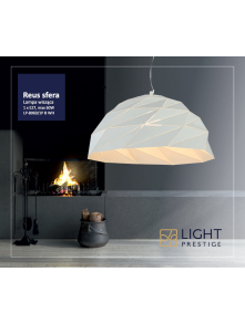 Reus sfera lampa wisząca biała LP-8069/1P B WH Reus sfera lampa wisząca biała LP-8069/1P B WH