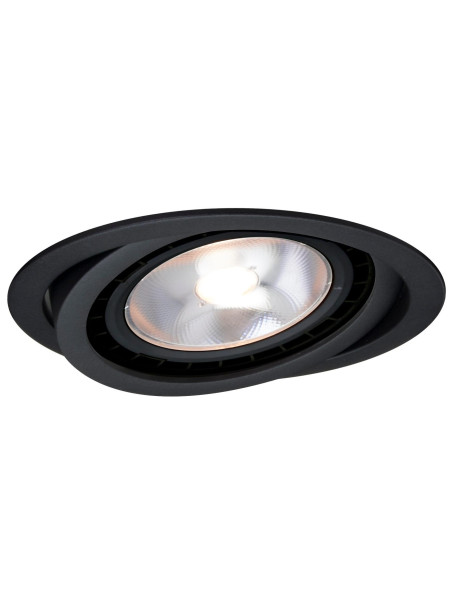 Nero oczko podtynkowe ruchome czarne LP-4424/1RS BK movable