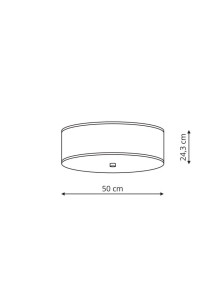 Girona plafon szary 50cm LP-2190/3C-50 GRY
