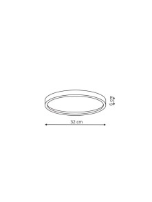 Arctic plafon czarny IP54 LP-2511/1C-32 BK Arctic plafon czarny IP54 LP-2511/1C-32 BK