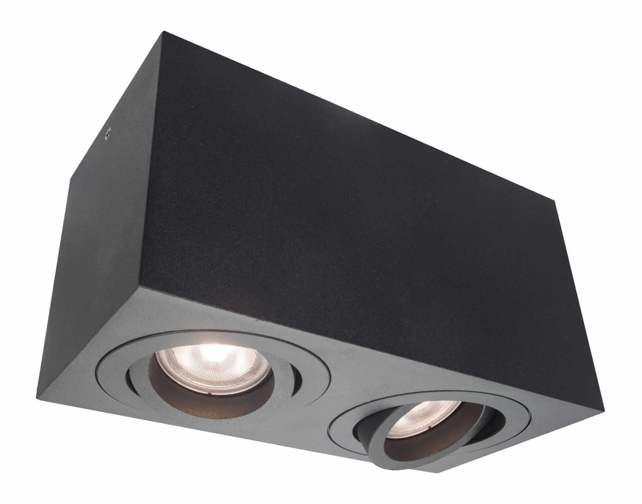 Lyon 2 oprawa natynkowa czarna LP-5881/2SM BK