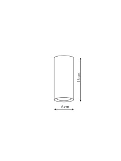 Manacor oczko białe ze złotym ringiem 13 cm LP-232/1D - 130 WH/GD