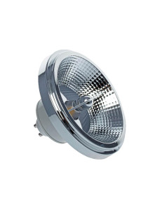 Żarówka ES111 GU10 LED 9W 3000K plastik+aluminium biało-srebrna