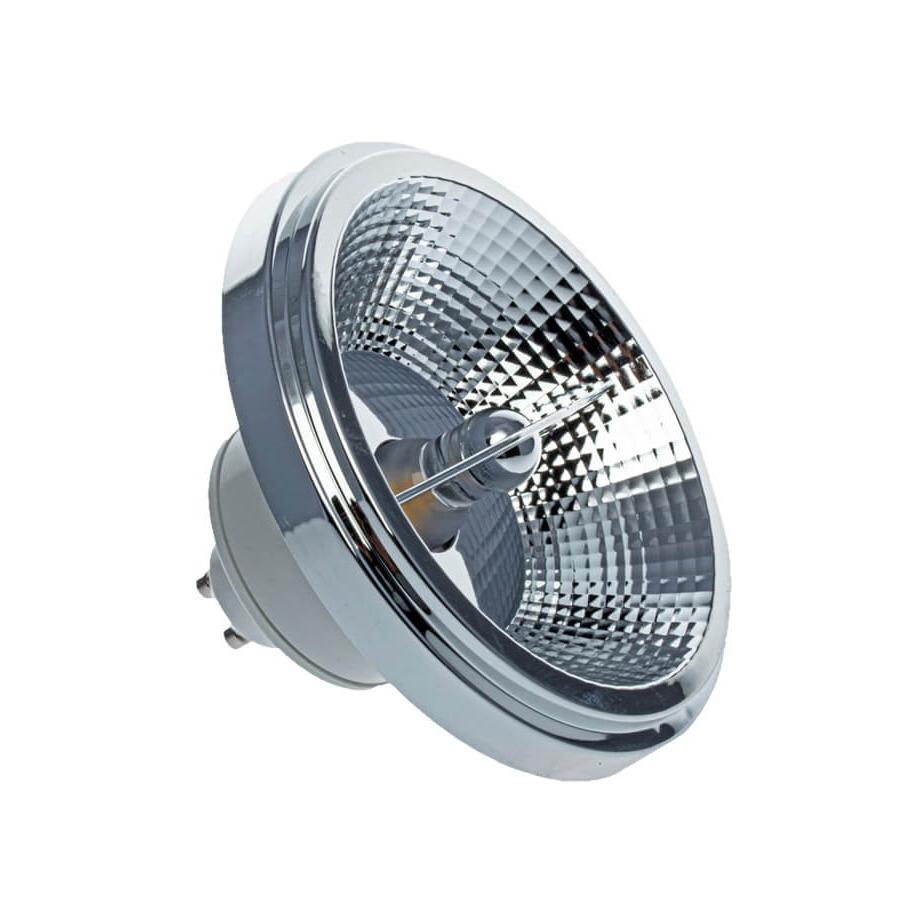 Żarówka ES111 GU10 LED 9W 4000K plastik+aluminium biało-srebrna