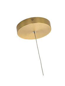 Midway lampa wisząca duża złota LP-033/1P L GD