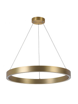 Lampa wisząca złota ring pierścień MIDWAY Triangle 60 cm okrągła LED 3000K 35W ciepła barwa LP-033/1P S GD