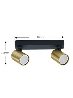 Snow 2 spot złoty LP-731/2W GD