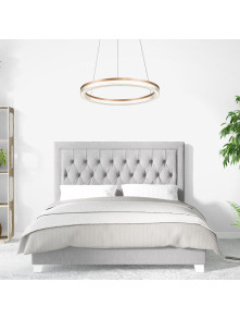Żyrandol typu ring 60 cm złoto-transparentny pierścień Midway Cristal glamour LED 40W z regulowaną barwą światła CCT Żyrandol typu ring 60 cm złoto-transparentny pierścień Midway Cristal glamour LED 40W z regulowaną barwą światła CCT