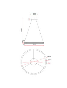 Żyrandol typu ring 60 cm złoto-transparentny pierścień Midway Cristal glamour LED 40W z regulowaną barwą światła CCT Żyrandol typu ring 60 cm złoto-transparentny pierścień Midway Cristal glamour LED 40W z regulowaną barwą światła CCT